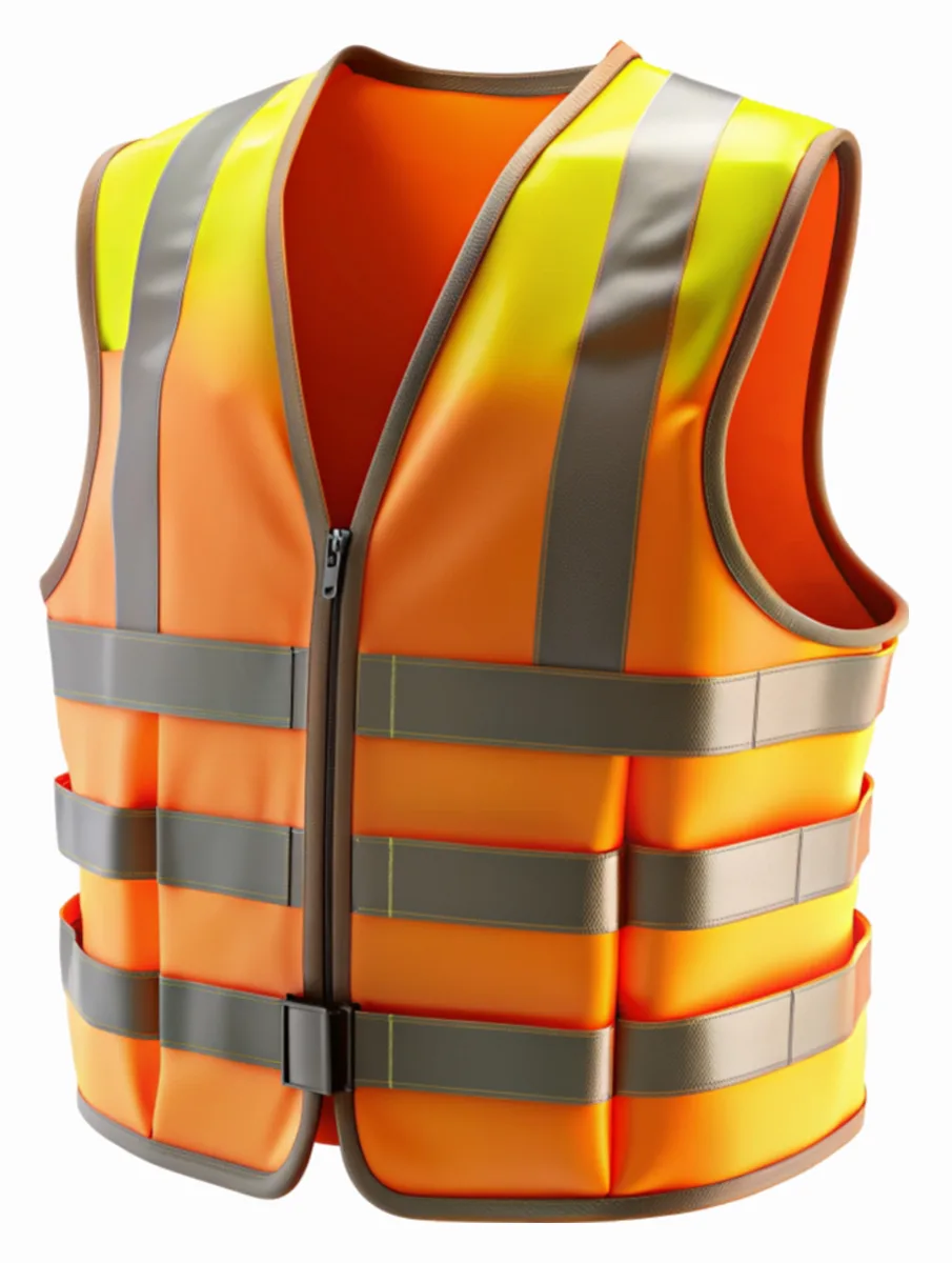 Gilet de sécurité avec fermeture éclaire