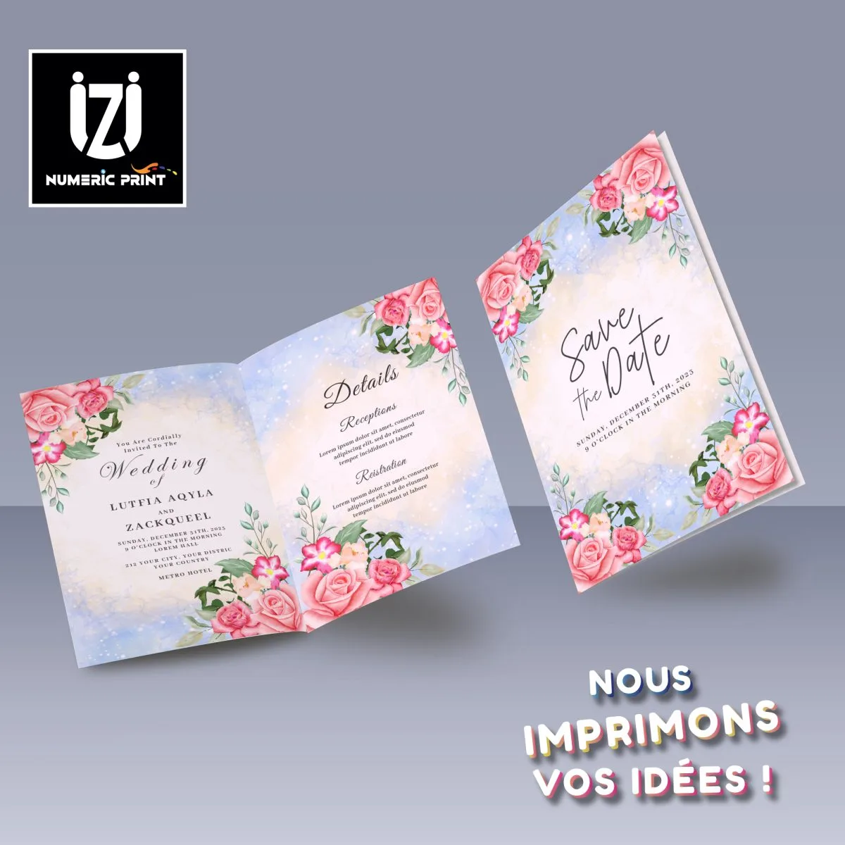 Faire-Part à 2 volets