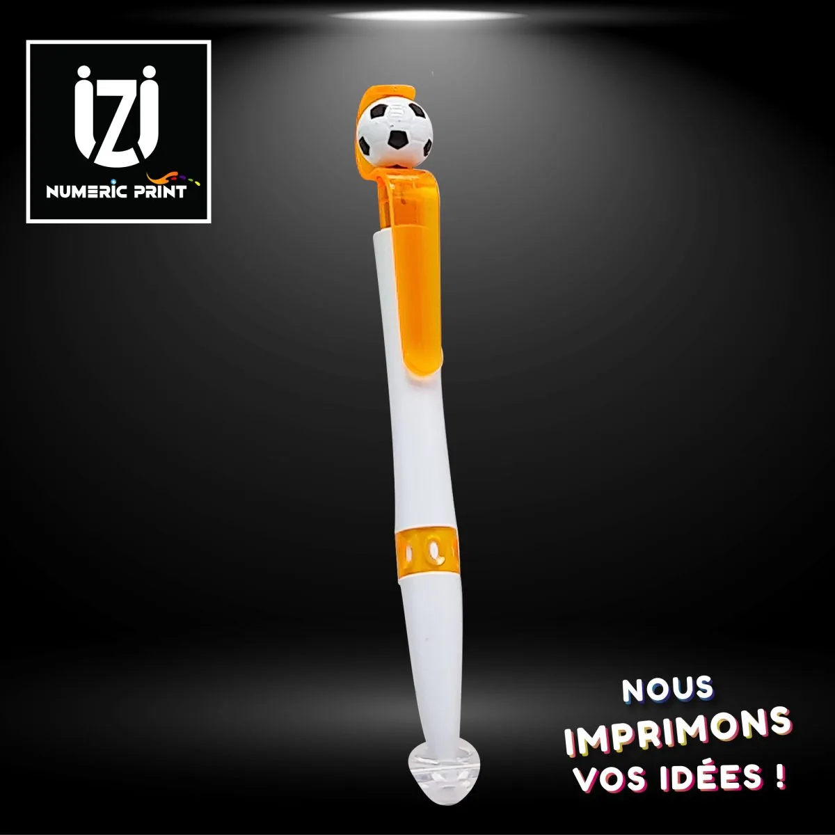 Stylo Foot Blanc Orange