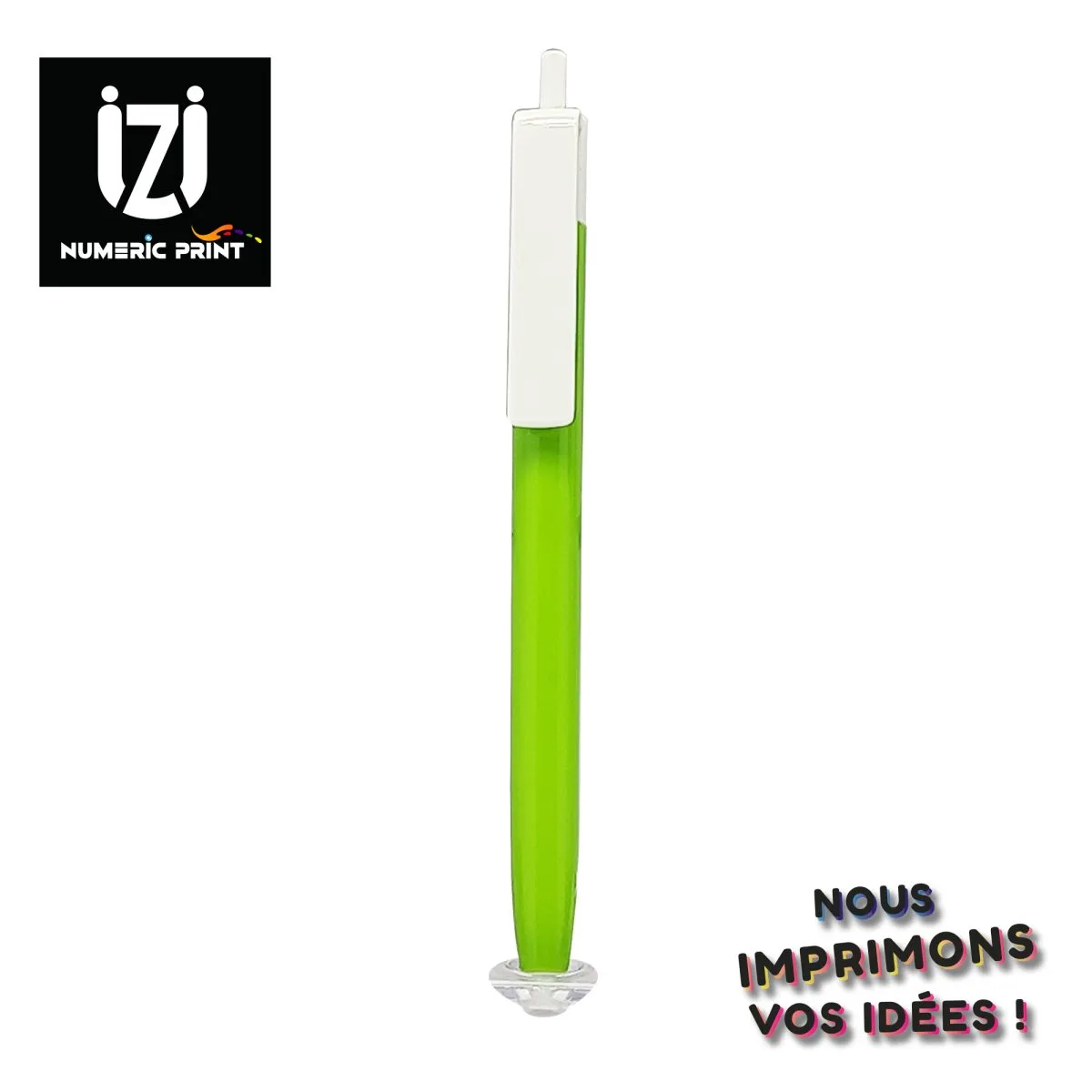 Stylo Vert fluo Blanc